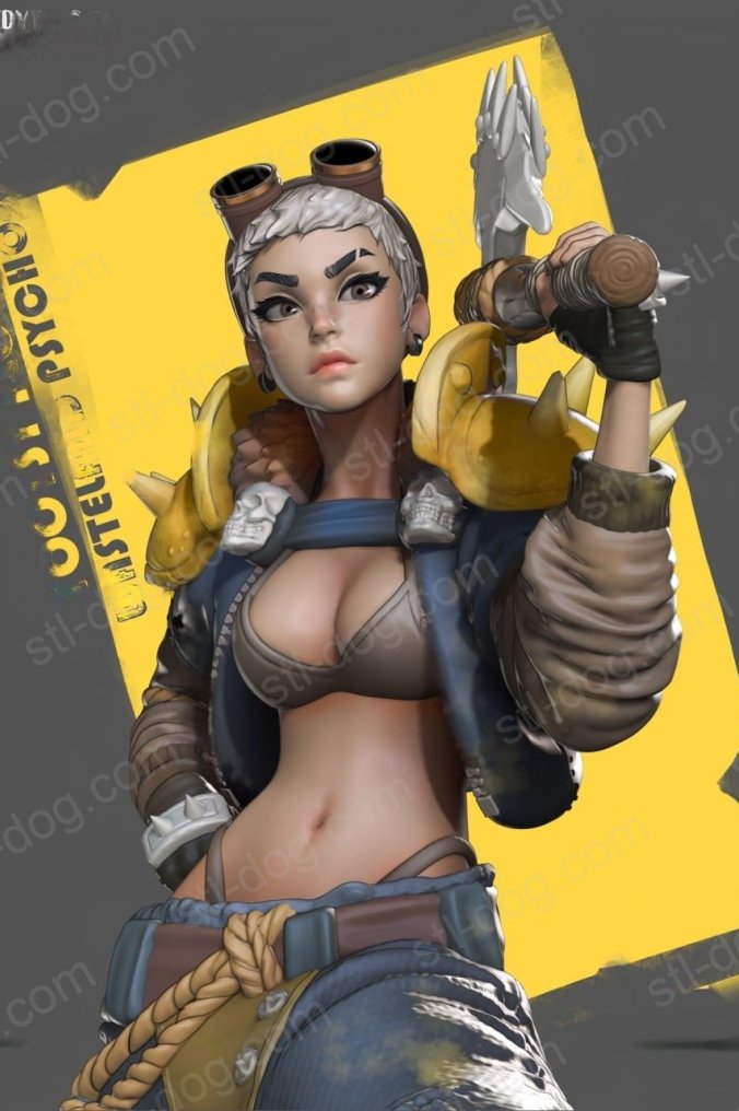 荒野少女 (Wasteland Psycho) 3D打印图纸